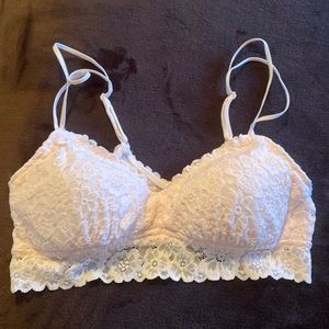 NWOT Aerie Padded Pink Lace Bralette